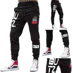 Masculino Slim equipado Treino calças jogger Calça De Moletom Academia Musculação Longo Em Preto | eBay
