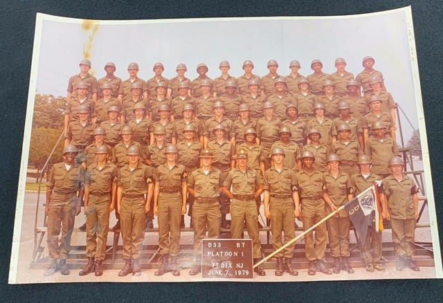1979 US Army Fort Dix Training Center Platoon Photo EBay