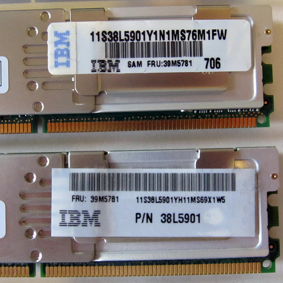 Server Memory RAM IBM 3GB Kit (512MB x 6) DDR2 667 ECC 38L5901 39M5782 38M5781 * - Image 3 of 3