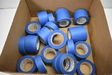 Lot of 32 blue Painters Tape Adhesive Roll Marking Strips Made In USA Bulk Pack