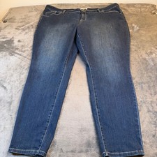 Ava  Viv Jeans Dark Wash Womens Size 24W Straight Leg Denim Pants