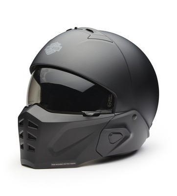 Harley-Davidson H-D Ultra X16 2-in-1 Motorrad Jet Helm Gr. L - Schwarz Matt
