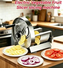 Electric Fruit Vegetable Slicer 0-12mm Adjustable Thickness Food Slicing Machine