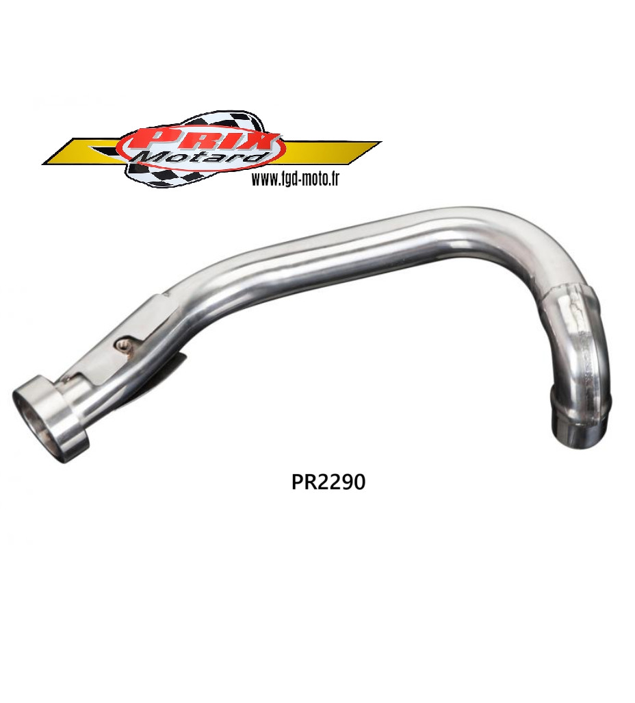 Collecteur d'échappement arrière en inox pour moto Yamaha XV 750 de 1988 à 1997