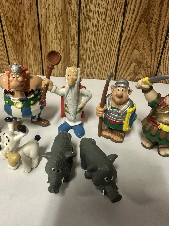 Lote de figuras de resina Astérix, Obélix y Vitalstatistix Plastoy 1994 1997 Foto 3 de 4