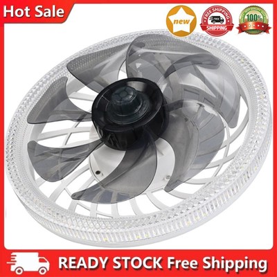 LED Lamp Fan with Converter Extender Silent Electric Fan with Light AC 85V-265V