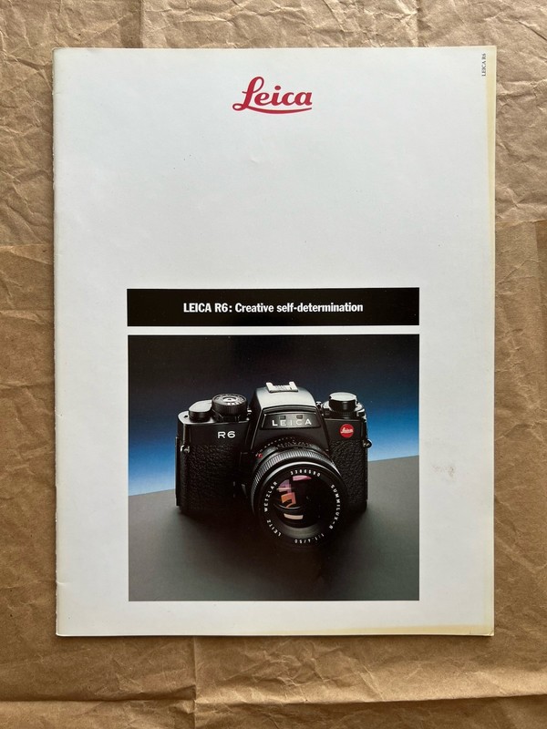 Vintage Leica R6 Information Booklet - 27 pages
