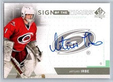 2014-15 SP Authentic 2013-14 Sign of the Times Arturs Irbe Auto Carolina