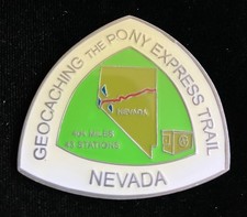 Geocoin Geocache Unactivated Pony Express Trail Nevada