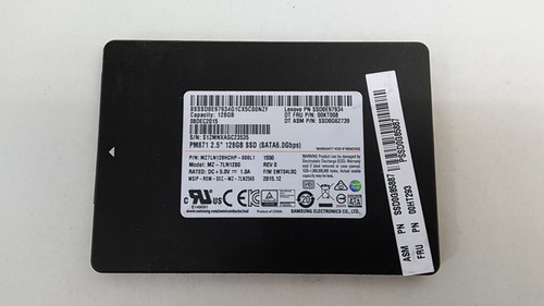 Samsung MZ-7LN1280 PM871 128 GB 2,5 Zoll SATA III Solid State Drive