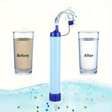 Personal Water Filter Straw Portable Purifier for Hiking Camping  Emergency Use