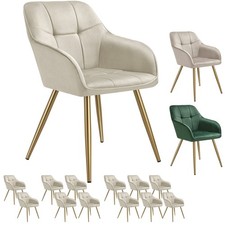 Sedia Marilyn Effetto Velluto Trapuntata Sala da Pranzo Robusta Imbottita 