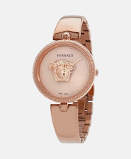 Versace Medusa Swiss Made Quartz Rose Gold SS Bracelet 38mm w/ Box Papers