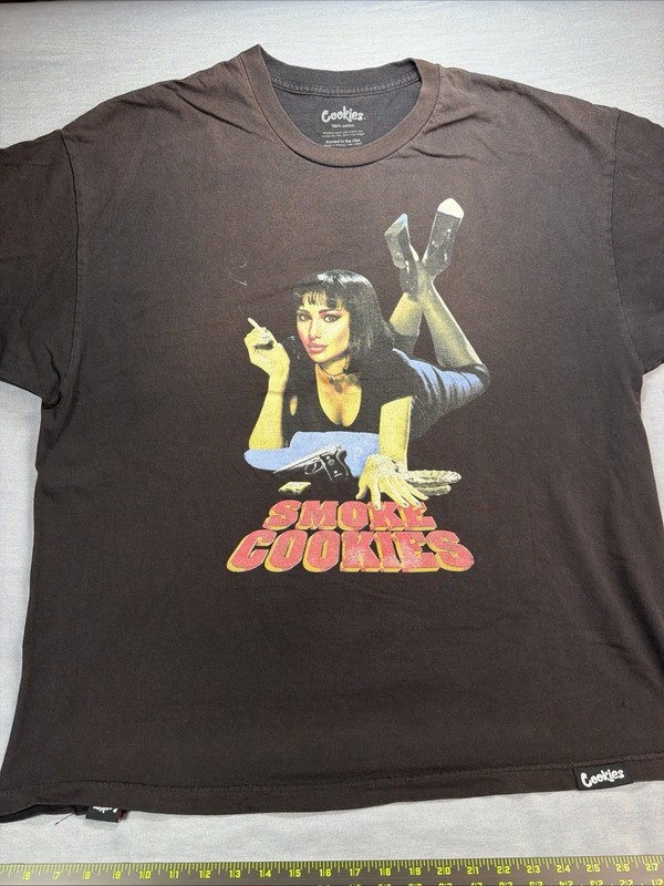 Cookies Black T Shirt Smoke Cookies Size 2XL. See Pics and Description