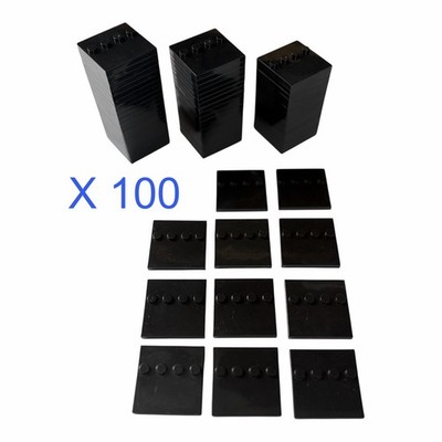 100 x SCHWARZE GRUNDPLATTE PLATTEN MINIFIGUR SERIE DISPLAY STÄNDER KOMPATIBEL LEGO