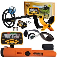 Garrett ACE 300 Metal Detector with Waterproof Search Coil and Pro-Pointer AT