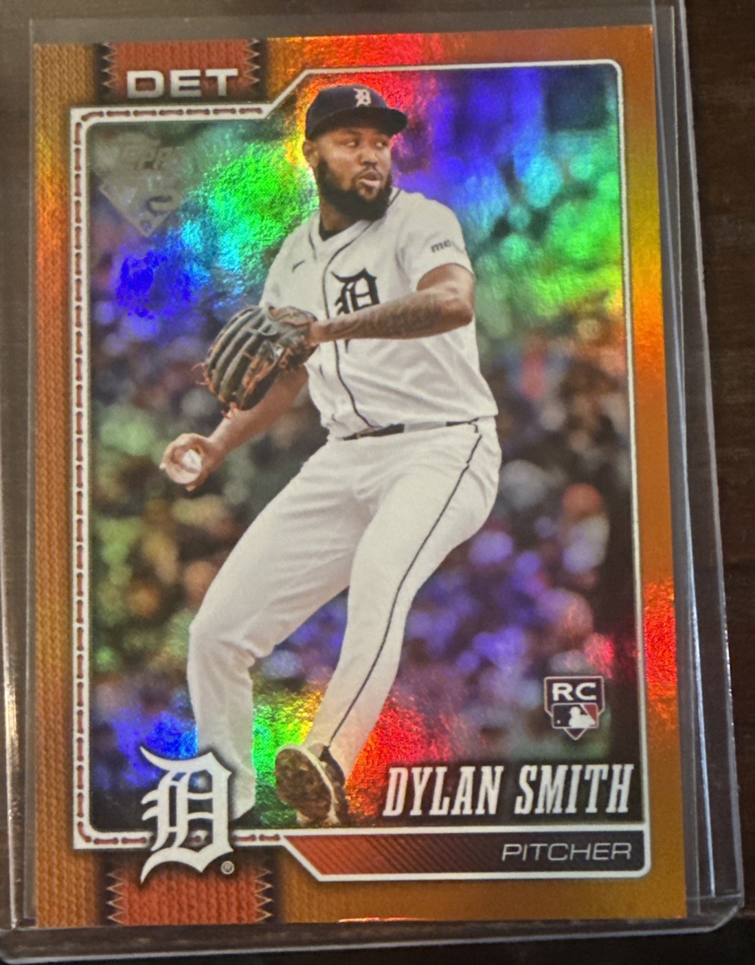 2026 Topps Series 1 Dylan Smith Orange Sparkle Foil /25 Color Match RC