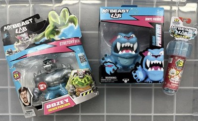 MrBeast Lab Bundle Stretchy Hero Silver Panther + Classic Panther Vinyl + Myster