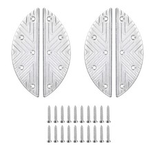 4Pcs Metal Heel Plates Repair Pad Semicircular with Screw Nails for Shoes  Boot