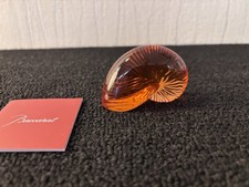 Nautilus Shell Amber Crystal From Baccarat