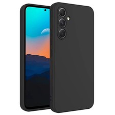 Black Soft Silicone Phone Case For Samsung Galaxy A55 A35 A15 To A30