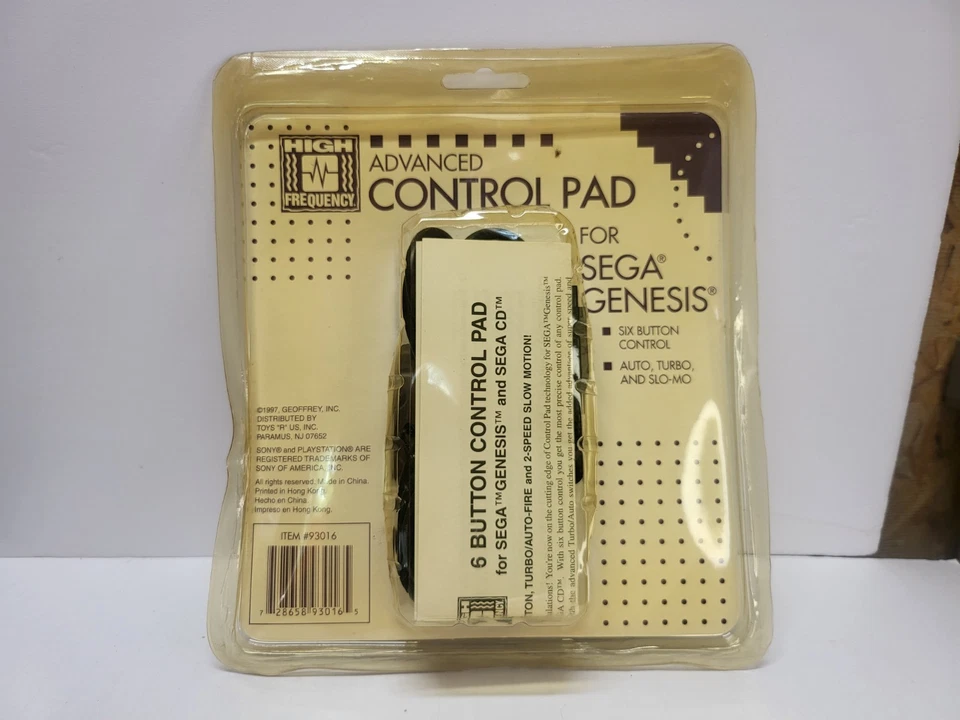 High Frequency SEGA Genesis Clear Control Pad Turbo Fire Controller 6 Button - Image 3 of 4