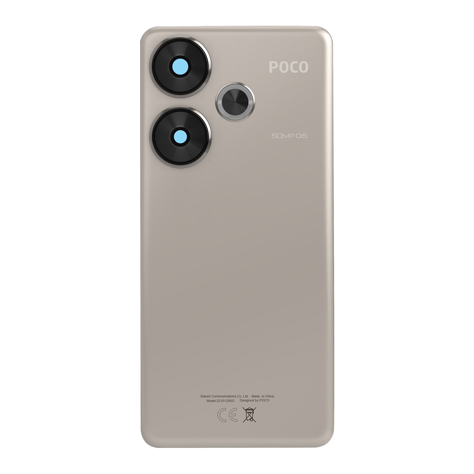 Copribatteria per Xiaomi Poco F6 original Gris Titane Service Pack