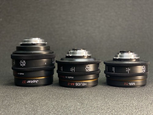 Arri PL OVAL BOKEH SET Rehouse 37 58 135 Soviet HELIOS CINE Lenses BTF PLMOUNT - Picture 3 of 24