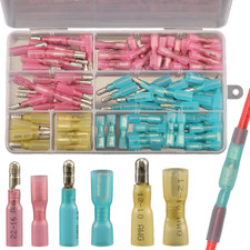 110Pcs Heat Shrink Bullet Wire Connectors Kit, Waterproof Bullet Terminals Conne