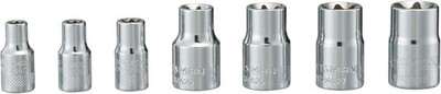 Socket Set External Torx 1/4 & 3/8 Inch Drive 7 Piece CMMT34570)