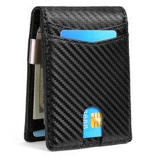 Slim Wallet for Men Bifold RFID Blocking Front Pockets Wallet Credit Card Holder
