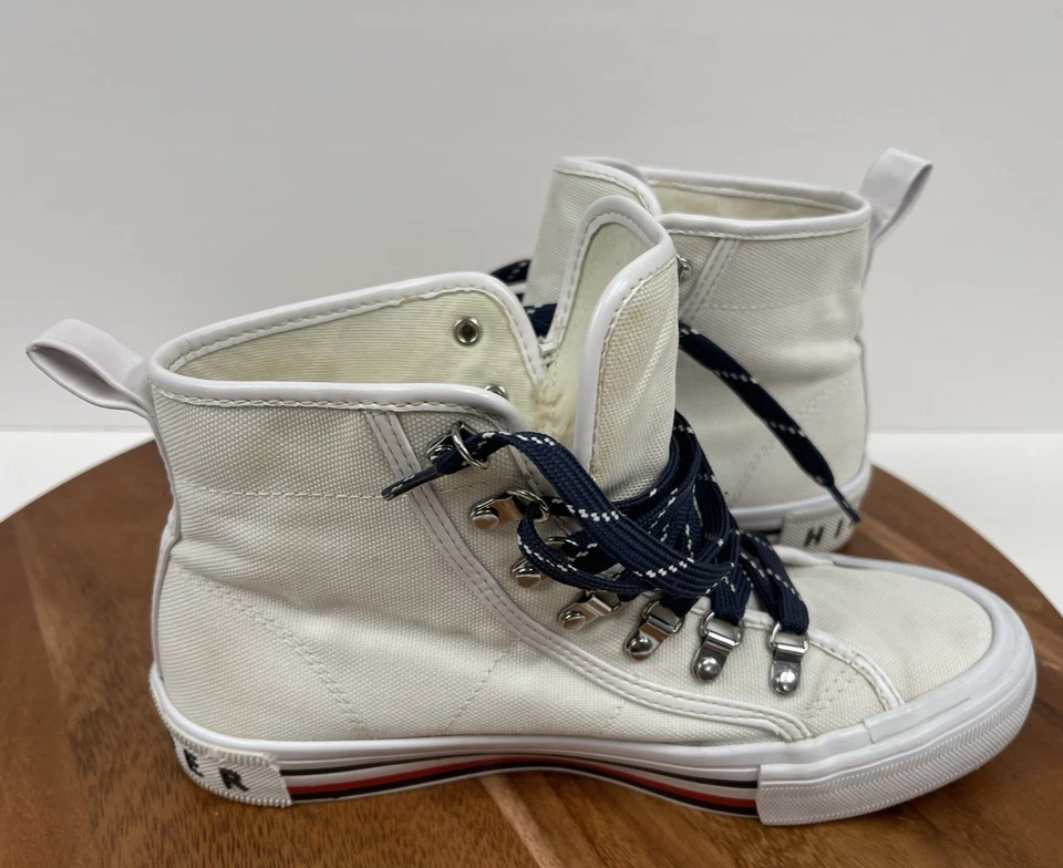 Tommy Hilfiger Hero Mujer Oxford Talla 6(M) EE. UU. Blanco-Multi Foto 2 de 4