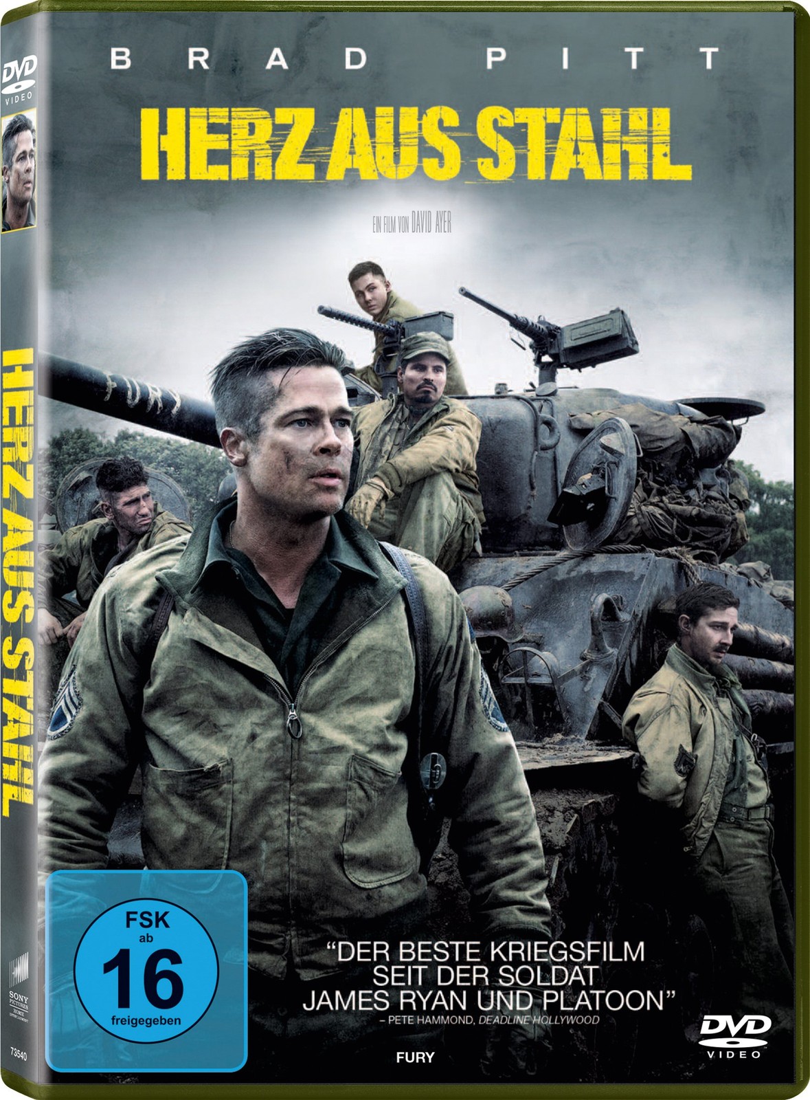Herz aus Stahl (DVD) Pitt Brad LaBeouf Shia Lerman Logan Pena Michael Bernthal
