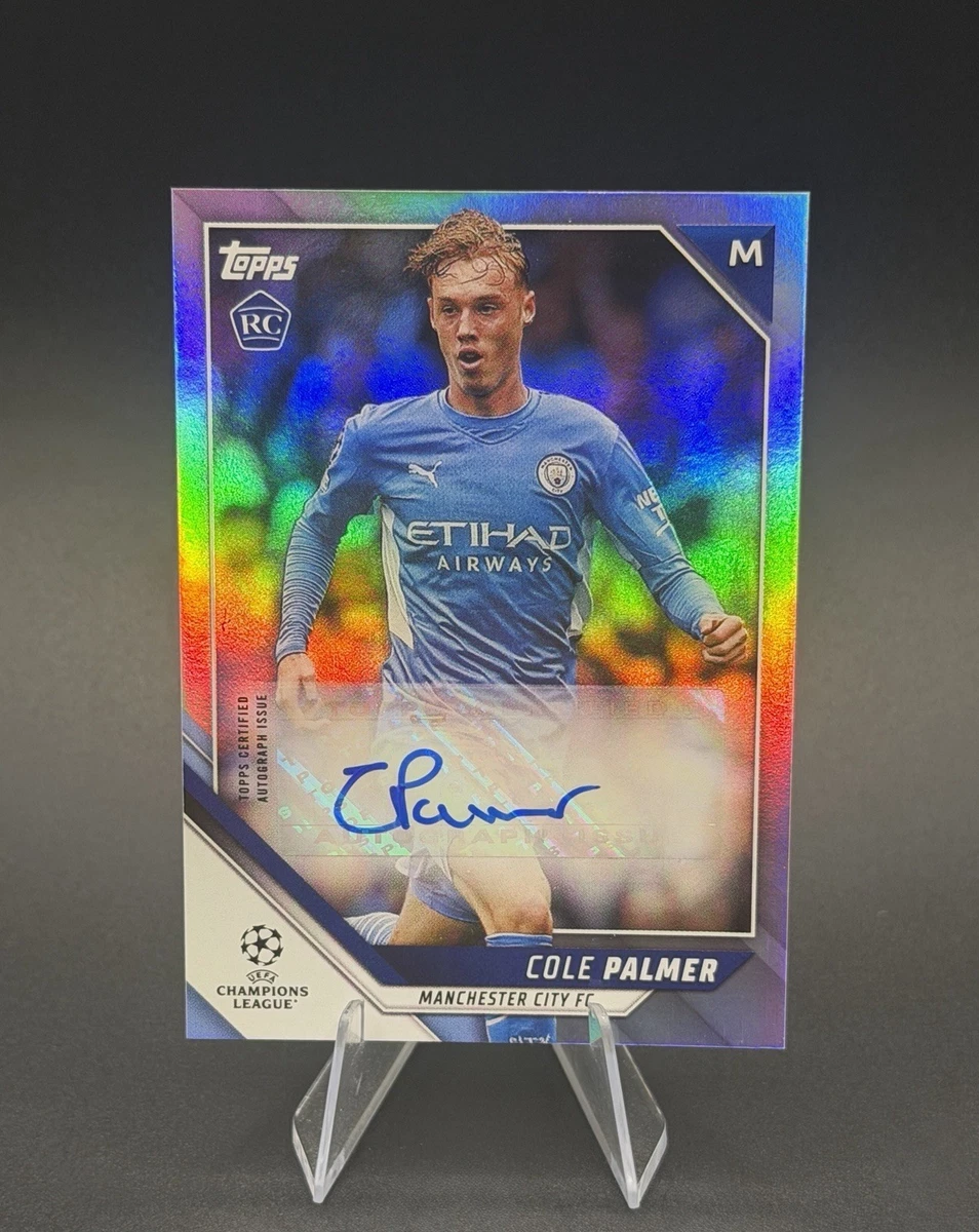 Topps Soccer Manchester City Autographed Sports Trading Cards