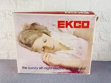 Vintage Ekco Luxury All Night Electric Over Blanket Double Bed Model OB41