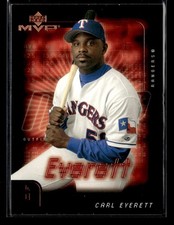 2002 Upper Deck MVP #78 Carl Everett Card Texas Rangers