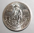 1986 Engelhard Prospector 1 Troy oz .999+ Fine Silver Round