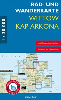 Rad- und Wanderkarte Wittow, Kap Arkona | Deutsch | (Land-)Karte | 5 Farbfotos