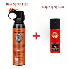 Feloiy Bear Spray Deterrent 11oz with 1 Pack Free peper spray 1/2oz random