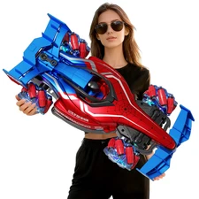 High-Speed 1:12 RC Racing Car 4WD Remote Control Drift Buggy - Red