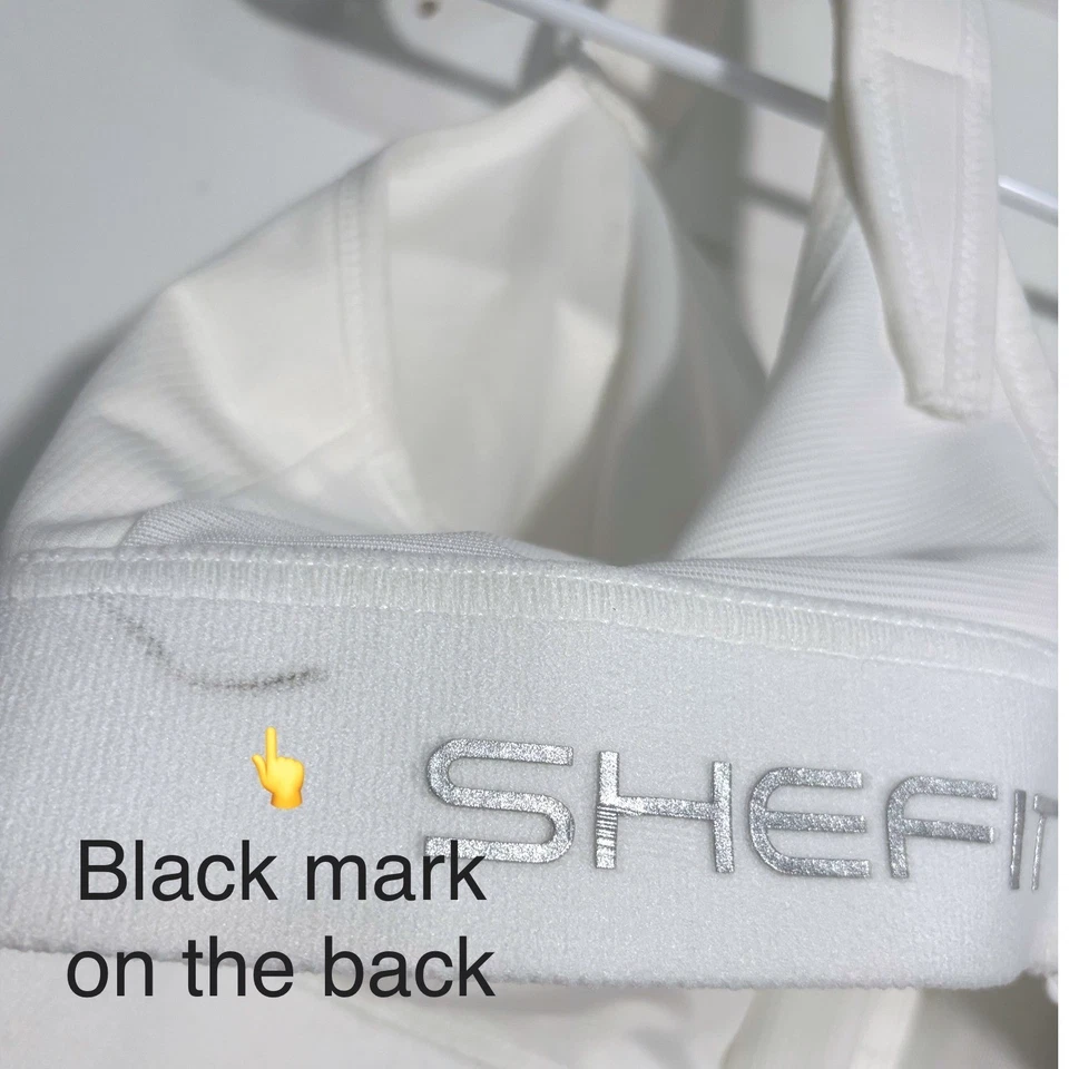 SHEFIT 2Luxe Ultimate Sports Bra White Front Zip Moisture Wicking High Impact 2X - Image 4 of 4