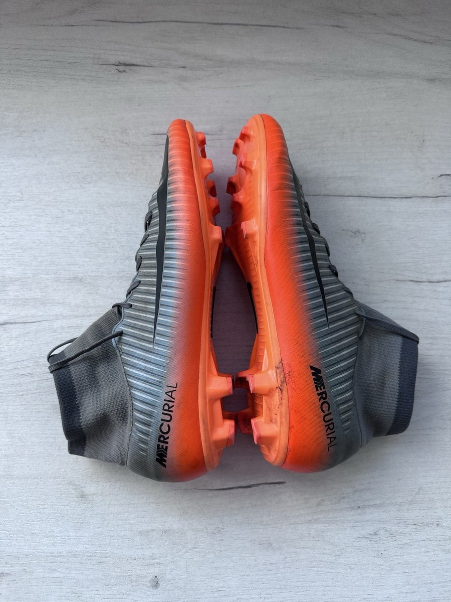 Nike Mercurial Victory VI CR7 DF FG Gray Orange Football Cleats