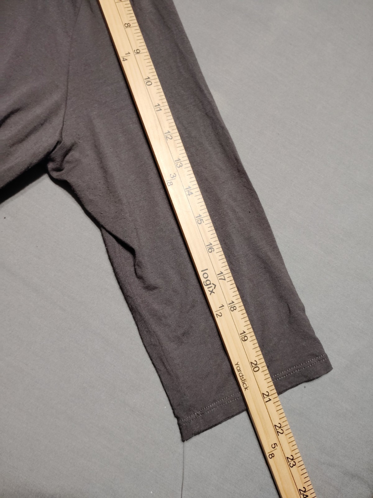 NWOT Eileen Fisher Viscose Spandex Lightweight SOFT GRAY 3/4 Sleeve Dress Boho L image 7