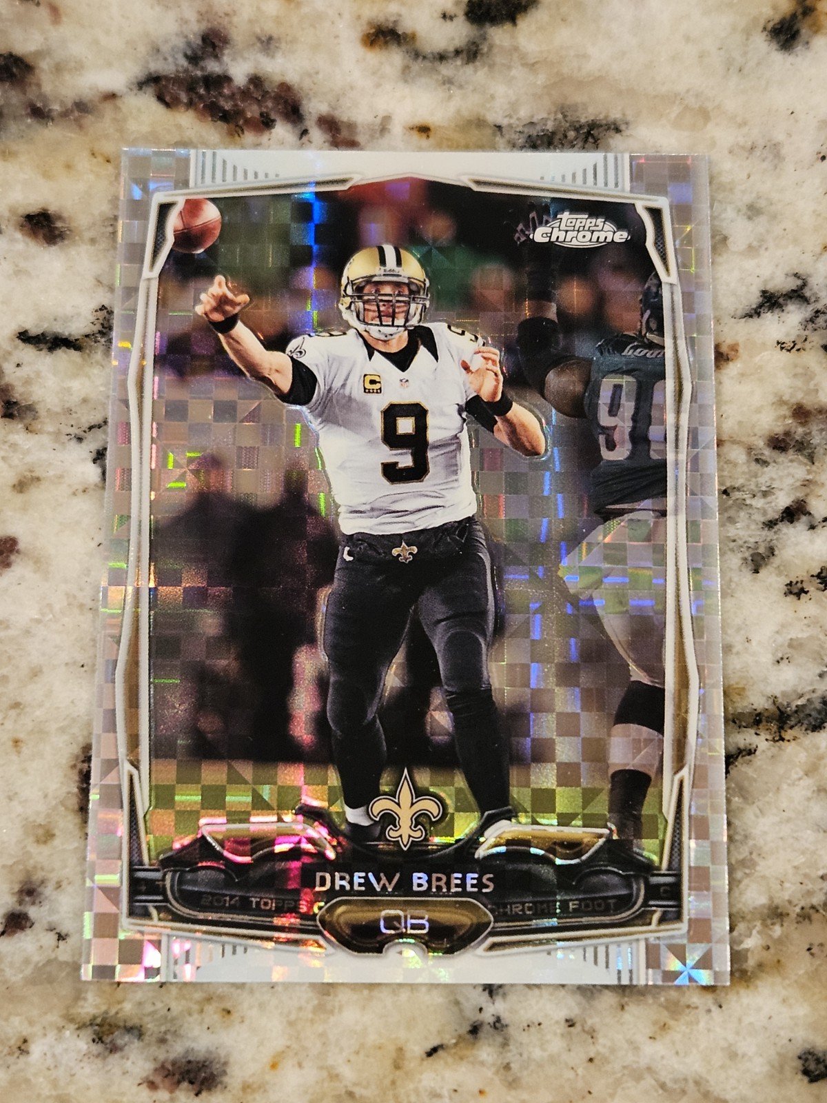 2014 Topps Chrome - Drew Brees #17 X-Fractor