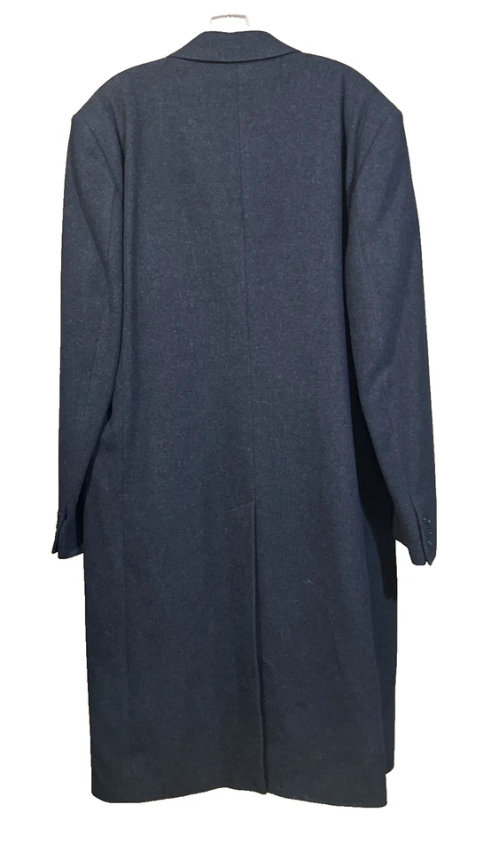 Abrigo Topcoat Vintage Towncraft 100% Lana 44L Gris Oscuro Para Hombre 44L Dinero Antiguo Foto 2 de 4