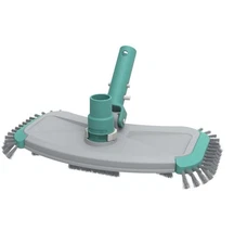 Mainstays Weighted 14” Pool Vacuum Head with Air Valve and Blue PP Bristles