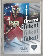 Ann-Renee Desbiens Montreal Victoire 2024-25 UD PWHL Elevated Talent #ET-19