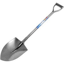 Senkichi All Stainless Steel Shovel, Round, SSS-3