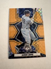 2022 Panini Mosaic Aaron Judge #172 Orange Fluorescent Prizm #/25 Yankees MVP!