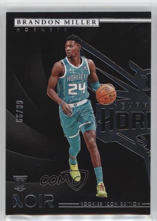 2023-24 Panini Noir Rookies Icon Edition 68/99 Brandon Miller #173 gp1